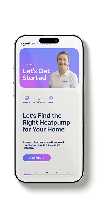 A mobile mockup of the form